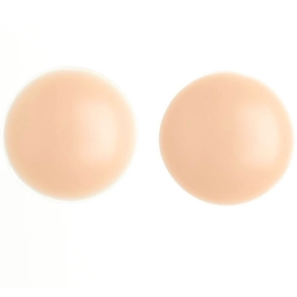 (PACK OF 5) Seamless Nude Silicone Reusable Nipple Covers (Beige)